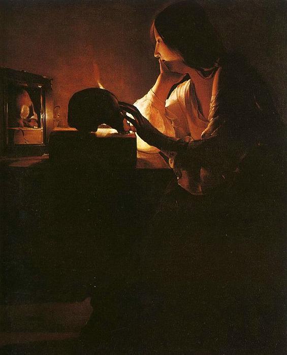 Georges de La Tour The Repentant Magdalen oil painting picture